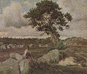 Jean-Baptiste Camille Corot Wald von Fontainebleau painting